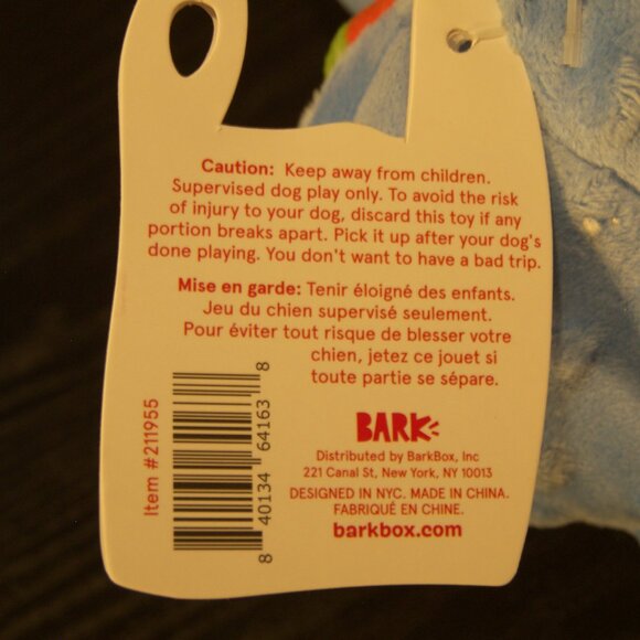 Bark Rainbow Smiley Plush Mushroom Dog Toy 🍄 - Picture 3 of 7